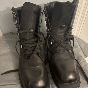 Black womens combat boots